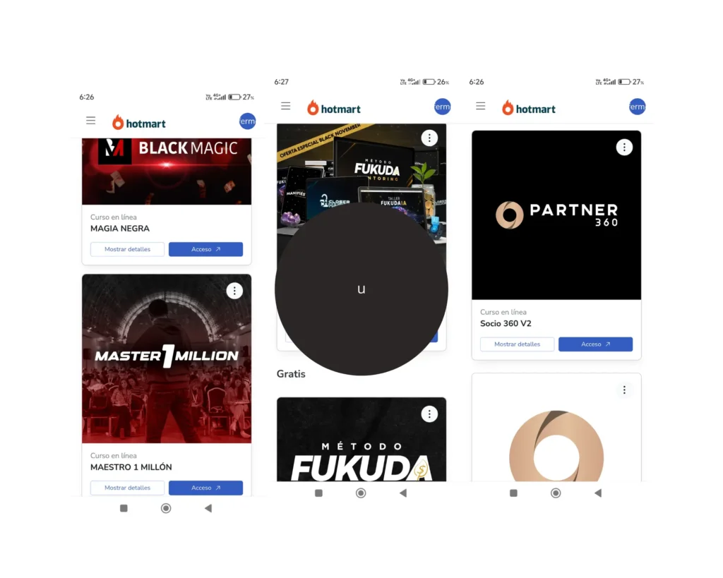 Cursos 2026 Comparativa Partner 360 Metodo Fukuda