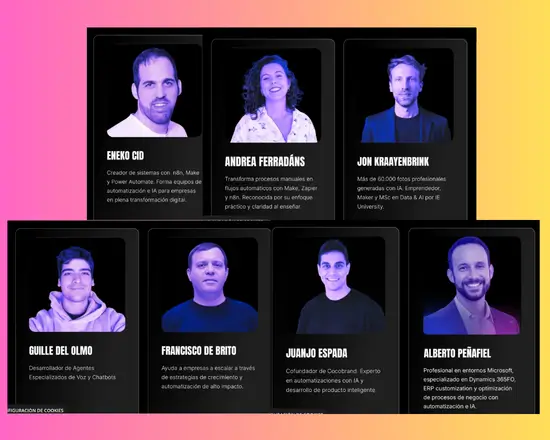 Especialistas Automation IA Manager de Buildt Academy, para mostrarte el futuro