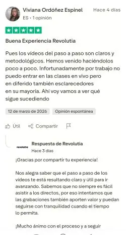 Testimonios Alumnos en Revolutia IA PRO. Opinión y Análisis Completo. Vale la Pena o en Humo.